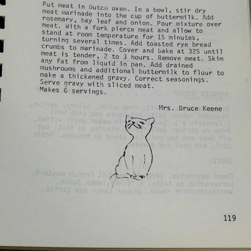 Vintage c. 70s Purr-fect Cookbook Cat Themed Crestwood Kentucky Spay Neuter Fund
